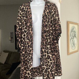 Giani Bini Leopard Pom Pom Coverup  Large